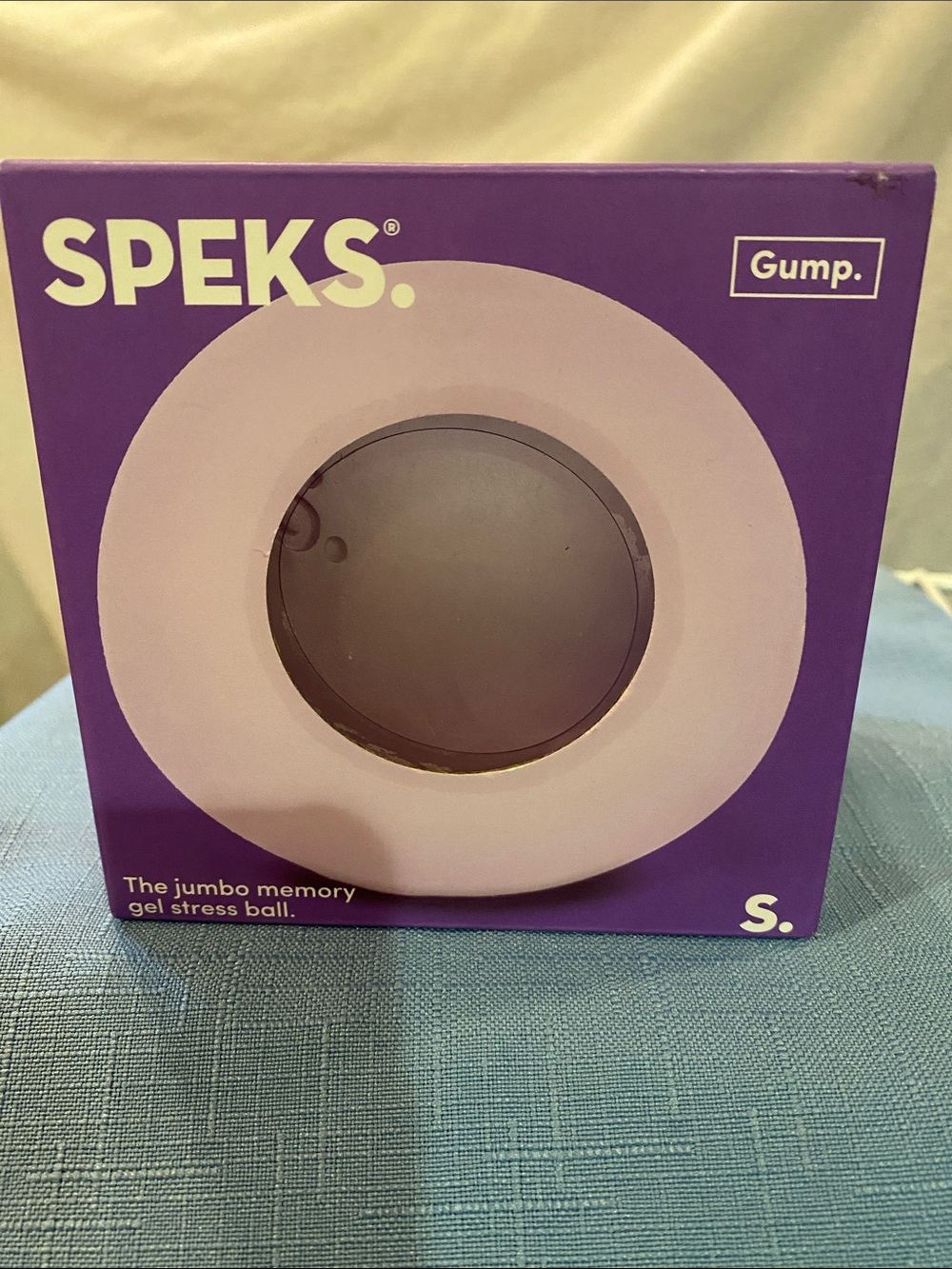 NIB Speks Jumbo Gump Memory Gel Stress Ball -  Jumbo Mist
